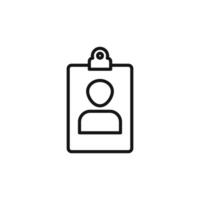 Assignment icon outline collection in black and on white background vector