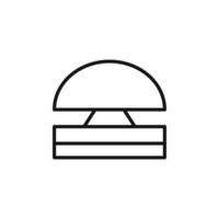 Buzzer icon outline collection in black and on white background vector