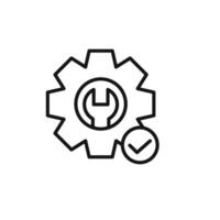 Easy Installation icon outline collection in black and on white background vector