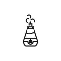 Humidifier icon outline collection in black and on white background vector