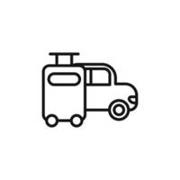 Transfer icon outline collection in black and on white background vector