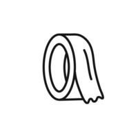 scotch icon outline collection in black and on white background vector