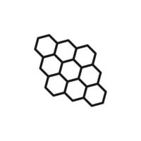 propolis icon outline collection in black and on white background vector