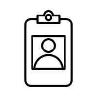 Assignment icon linear logo mark in black and white vector