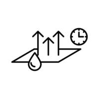 quick dry icon linear logo mark in black and white vector
