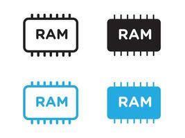 memory ram icon vector