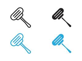 Hair removing razor icon black and white outline sign vector