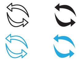 synchronization icon set vector