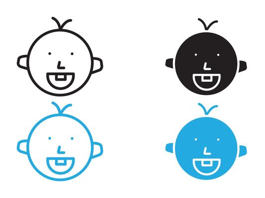 Black Baby Happy Vector Art, Icons, and Graphics for Free Download