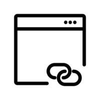 Backlink icon design in filled and outlined style vector