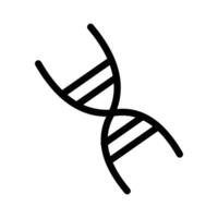 DNA icon design in filled and outlined style vector