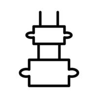 Hernia icon design in filled and outlined style vector