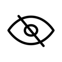 Hide icon design in filled and outlined style vector