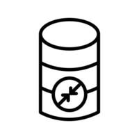 Shrink database icon design in filled and outlined style vector