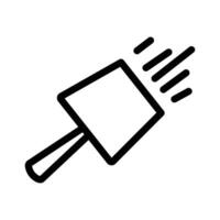 Plastering process icon design in filled and outlined style vector