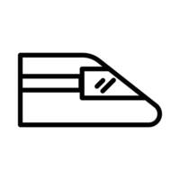 Subway high speed train icon design in filled and outlined style vector