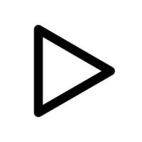 Play button icon design in filled and outlined style vector