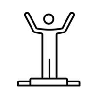Victory icon design in filled and outlined style vector