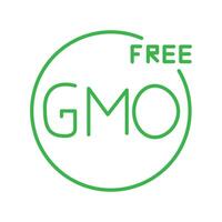 gmo free icon design in filled and outlined style vector