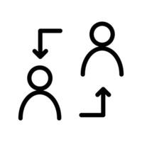 coaching icon design in filled and outlined style vector