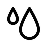 water drops icon design in filled and outlined style vector