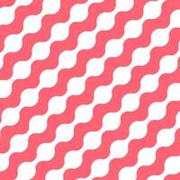 Red White Wavy Stripes Pattern Background vector