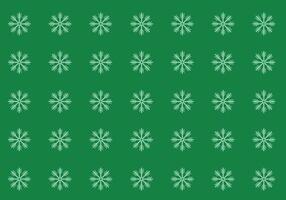 Christmas green background with snowflakes vector
