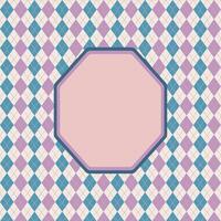 Abstract concept monochrome geometric pattern with colorful rhombuses vector