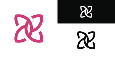 Modern minimalist abstract butterfly logo design. Premium vector