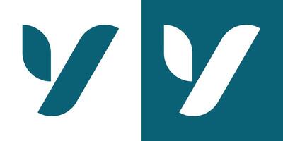 Letter Y logo design with creative concept. Premium vector