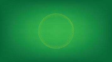Wavy Lines in Circular Frame. vector