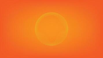 Round Frame with Wavy Lines. vector
