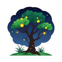 Different types of trees illustration vector