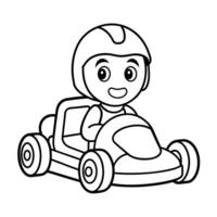 Different types of transportation vehicles coloring pages vector
