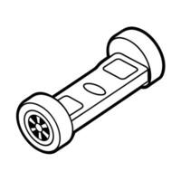 Different types of transportation vehicles coloring pages vector