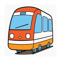A colorful picture of a train illustration in the background vector