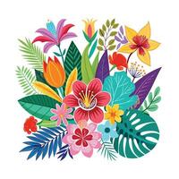 Hand drawn design botanical elements collection vector