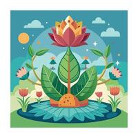 Hand drawn design botanical elements collection vector