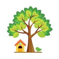 Different types of trees illustration vector