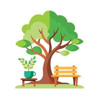 Different types of trees illustration vector