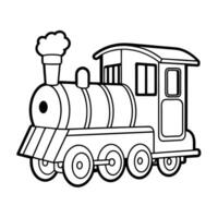 Different types of transportation vehicles coloring pages vector