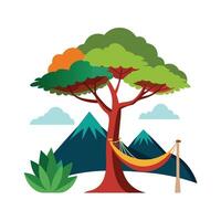 Different types of trees illustration vector