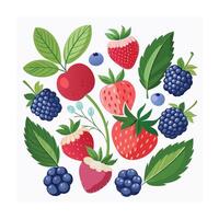 Hand drawn design botanical elements collection vector