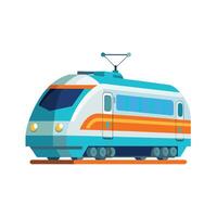 A colorful picture of a train illustration in the background vector