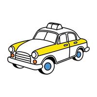 Different types of transportation vehicles coloring pages vector
