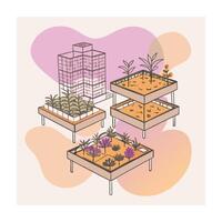 Hand drawn design botanical elements collection vector