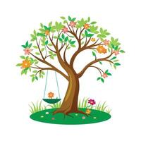 Different types of trees illustration vector