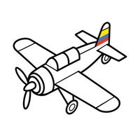 Different types of transportation vehicles coloring pages vector