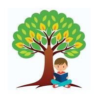 Different types of trees illustration vector