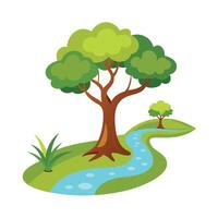 Different types of trees illustration vector